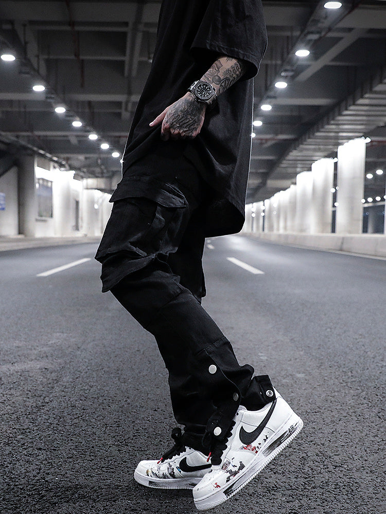 Street Style Three-dimensional Black Jeans
