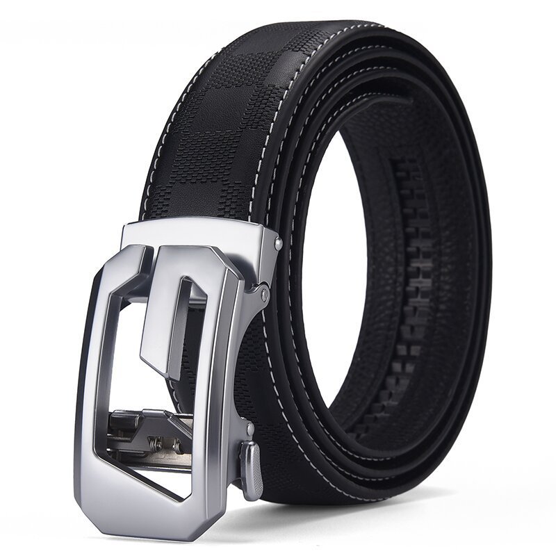 Mens Leather Belt With Lettering