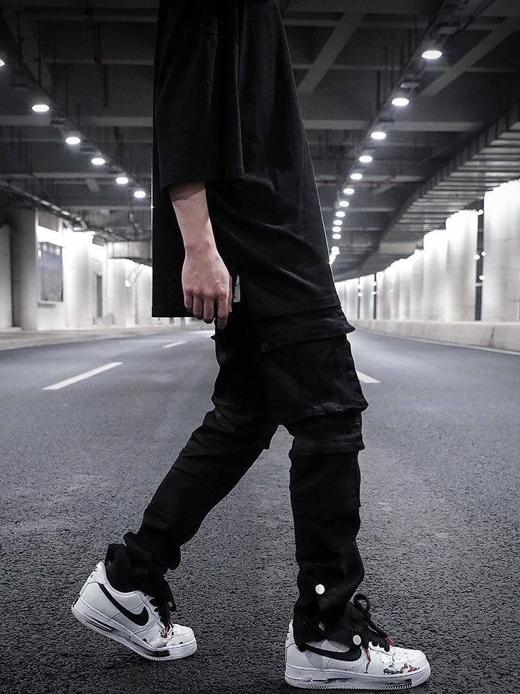 Street Style Three-dimensional Black Jeans