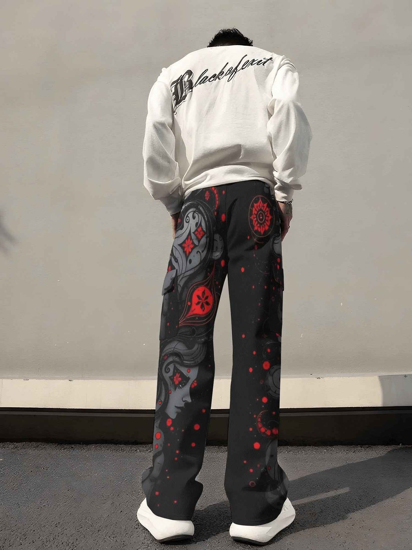 Multiple Pockets Durable Design Printed Pants