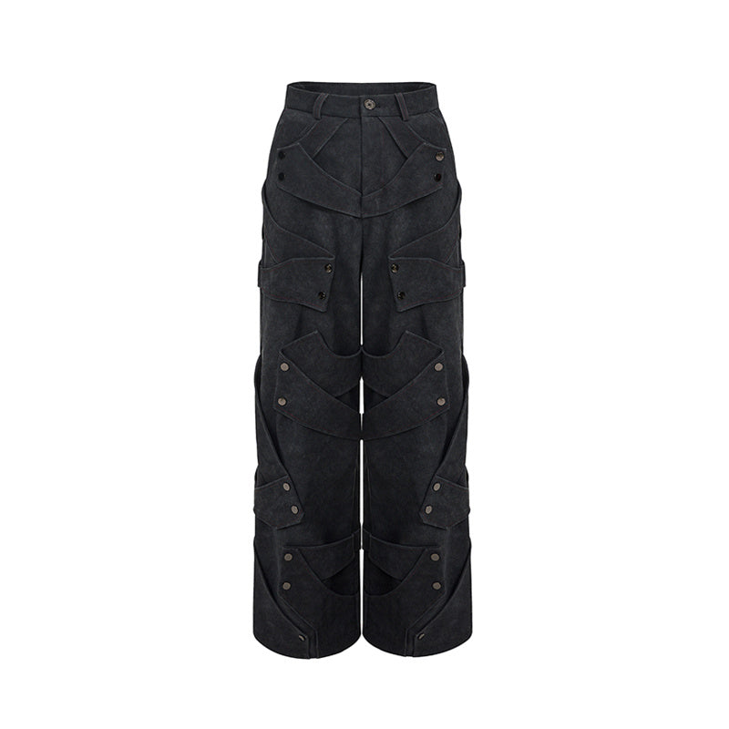 Deconstruction Stitching Designed Heavy Pants