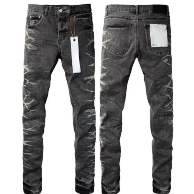 European And American Street Designer Solid Color American Hip-hop Fashion Jeans