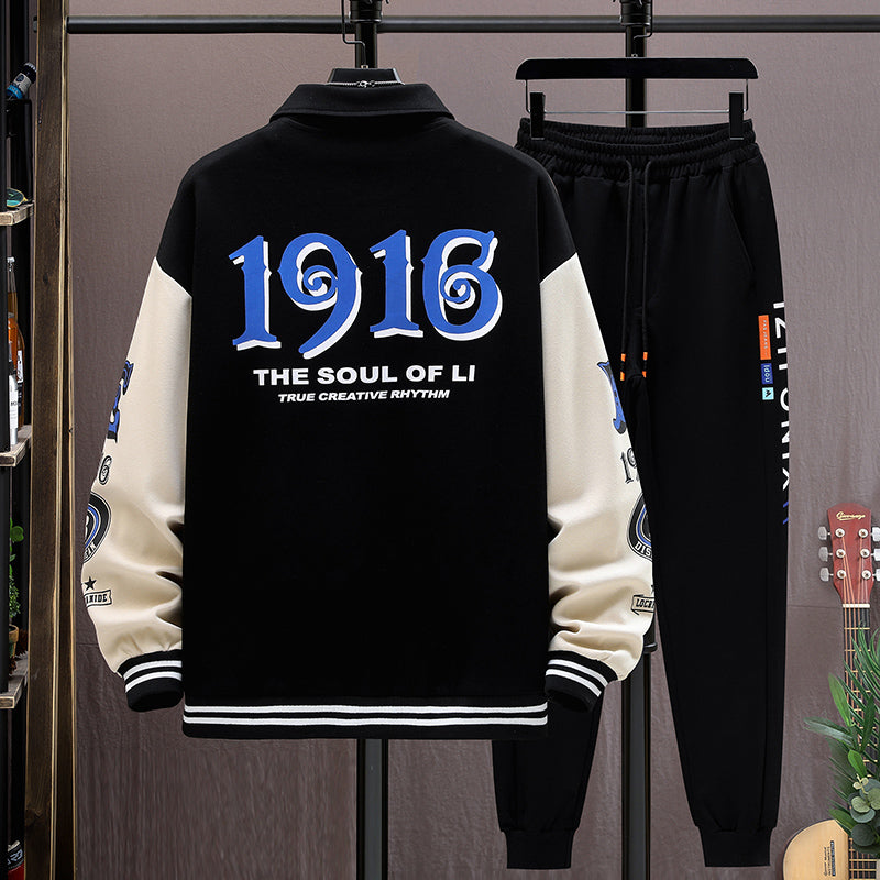 Conjunto de chaqueta y pantalón de béisbol para hombre