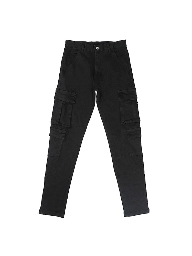Street Style Three-dimensional Black Jeans