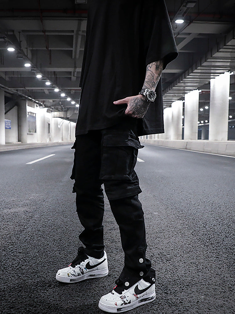 Street Style Three-dimensional Black Jeans