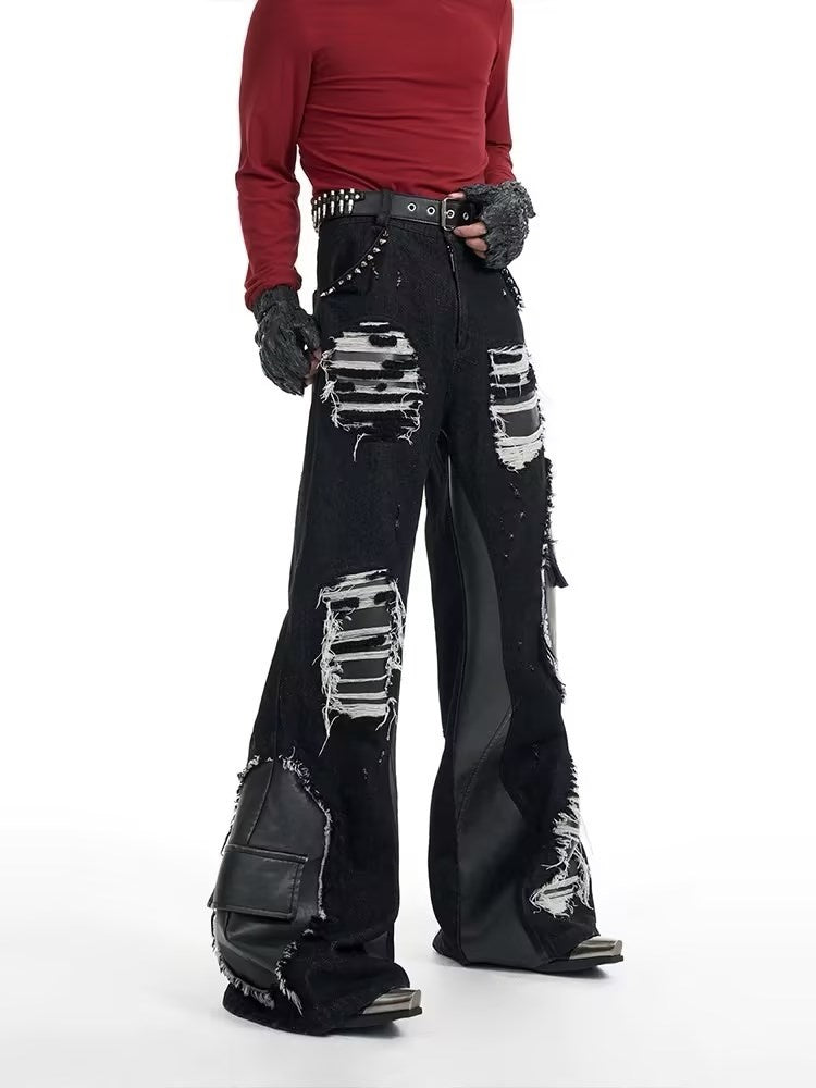 Rivet Stitching Skinny Jeans