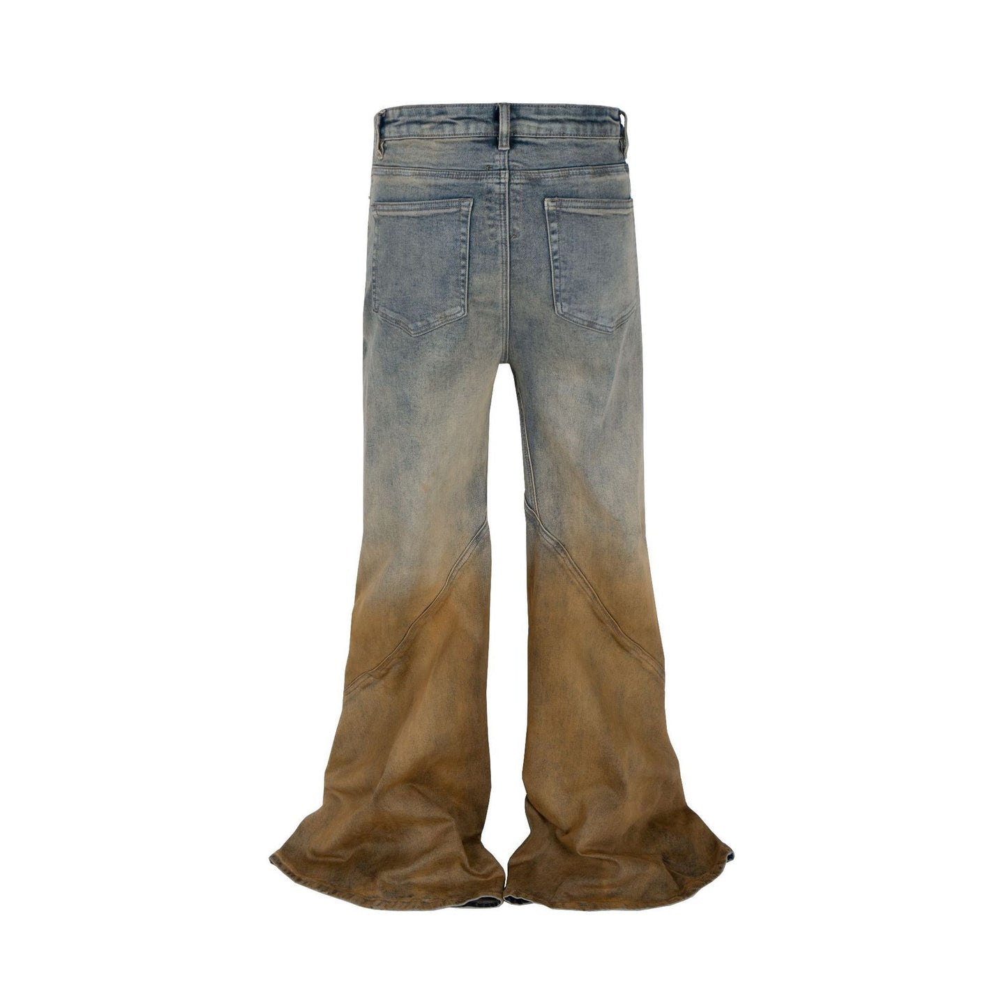 Men's Gradient Wide Leg Distressed Jeans