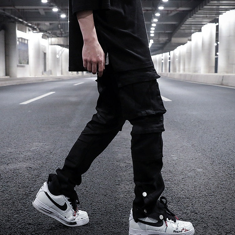 Street Style Three-dimensional Black Jeans