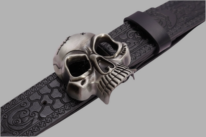 Simple Black Skull Belt