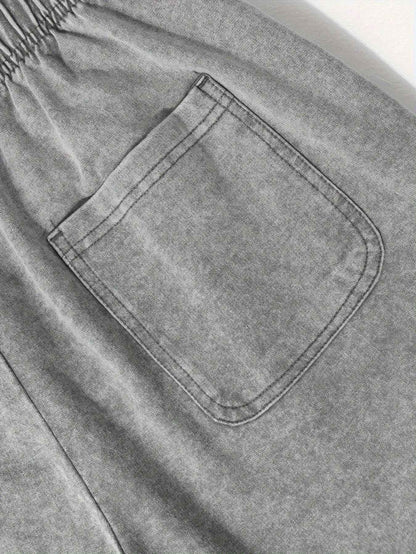 Mens Retro Washed Casual Summer Street Sport Shorts