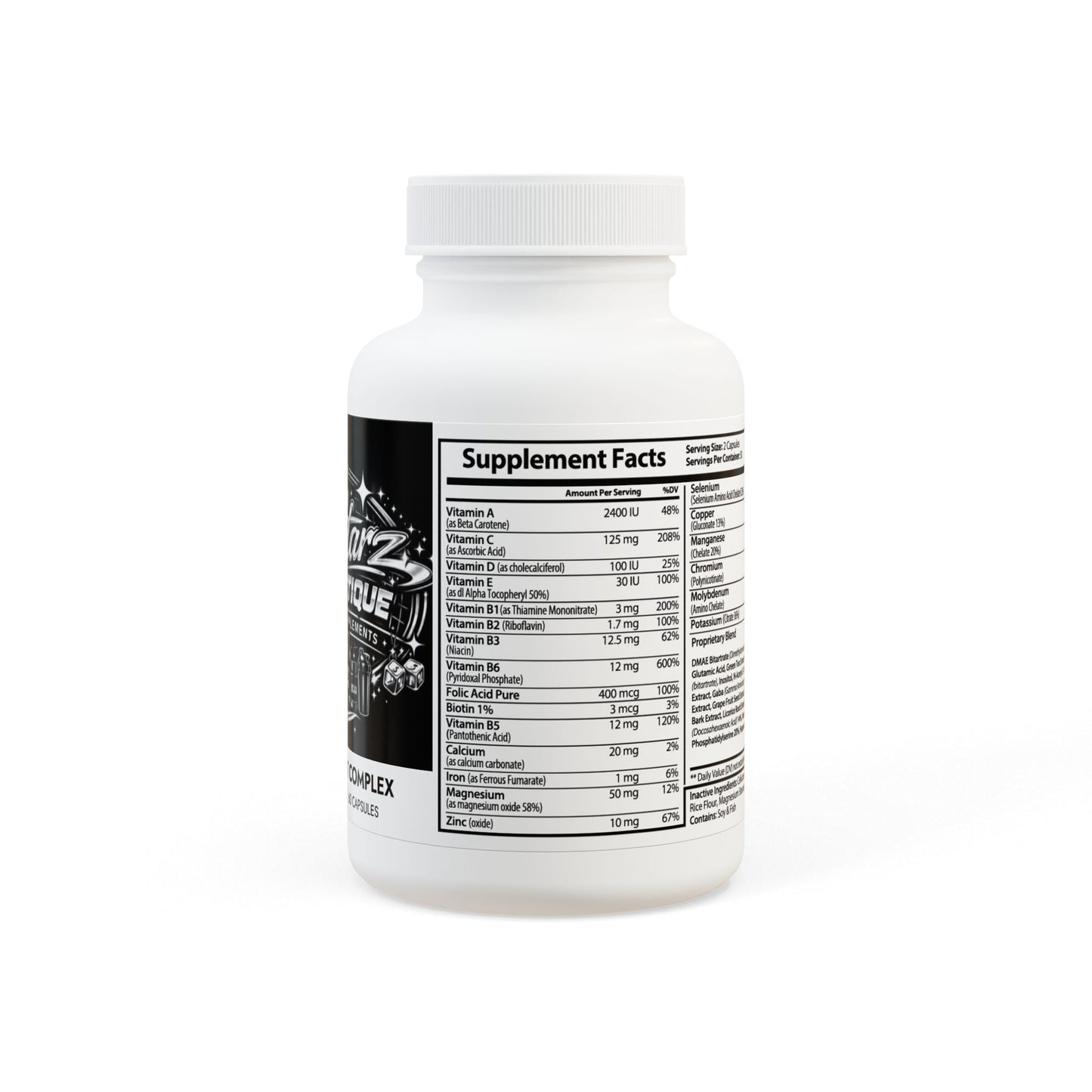 Starz Men's Brain Support Complex Supplement (60 Capsules)