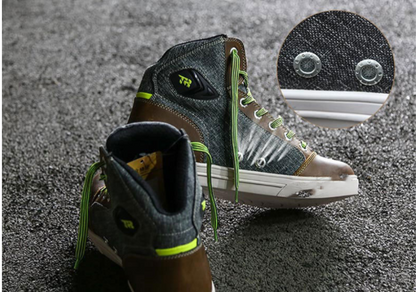 Zapatos de motociclista transpirables anticaídas para hombre