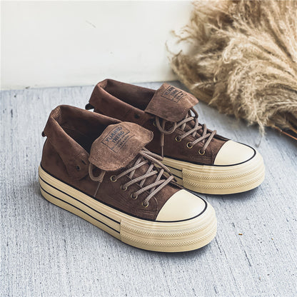 Solid Color Canvas Shoes For Men