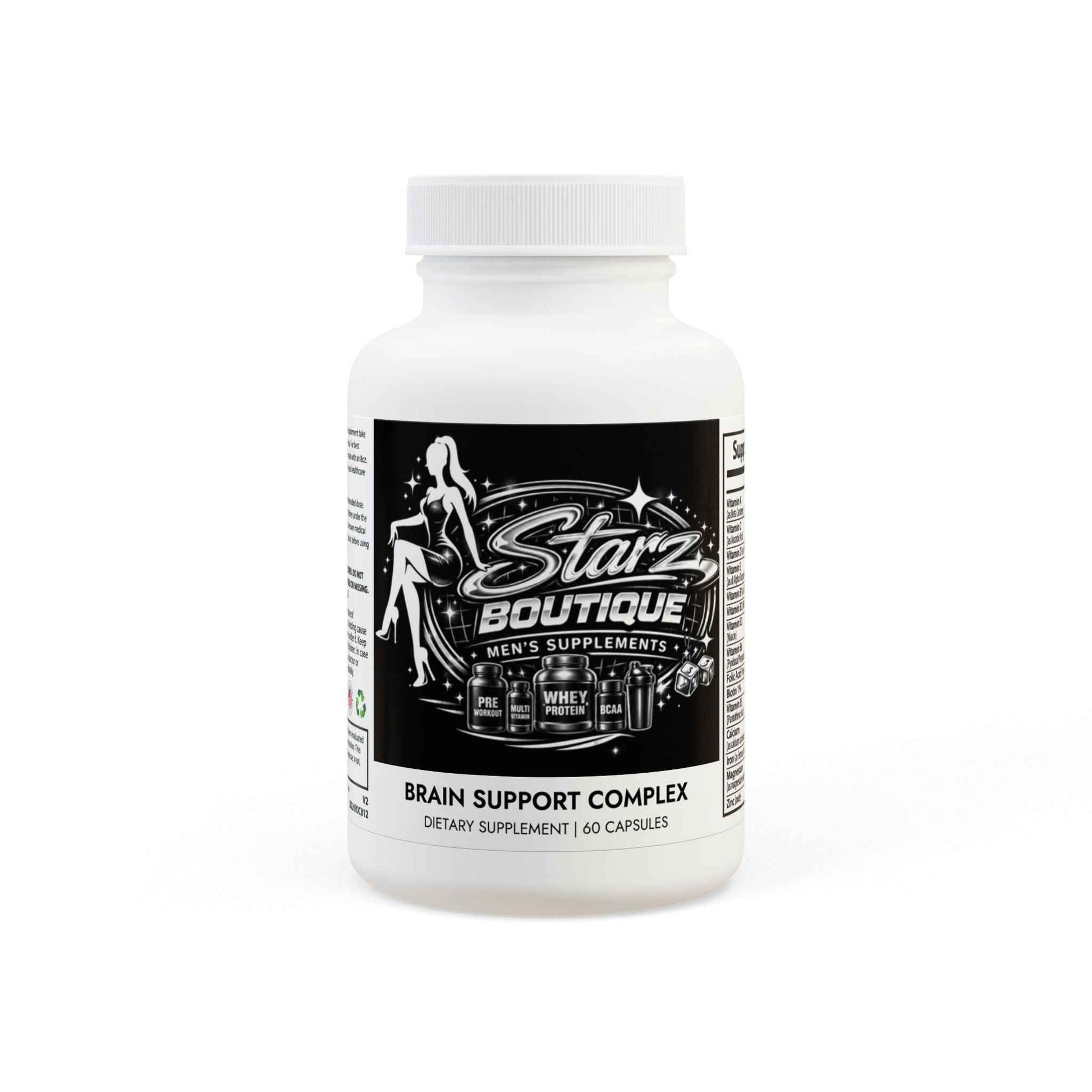 Starz Men's Brain Support Complex Supplement (60 Capsules)