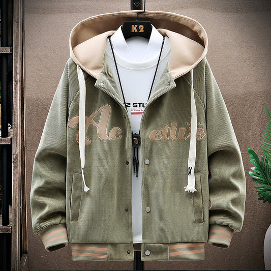 Chaqueta con capucha para hombre