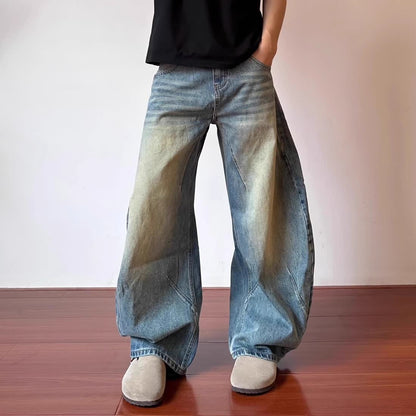 Deconstructed Designed Blue Jeans