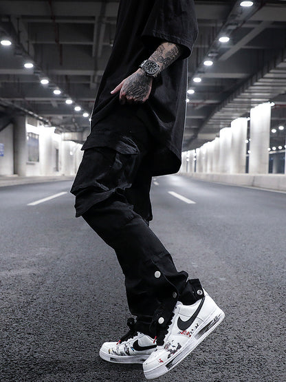 Street Style Three-dimensional Black Jeans