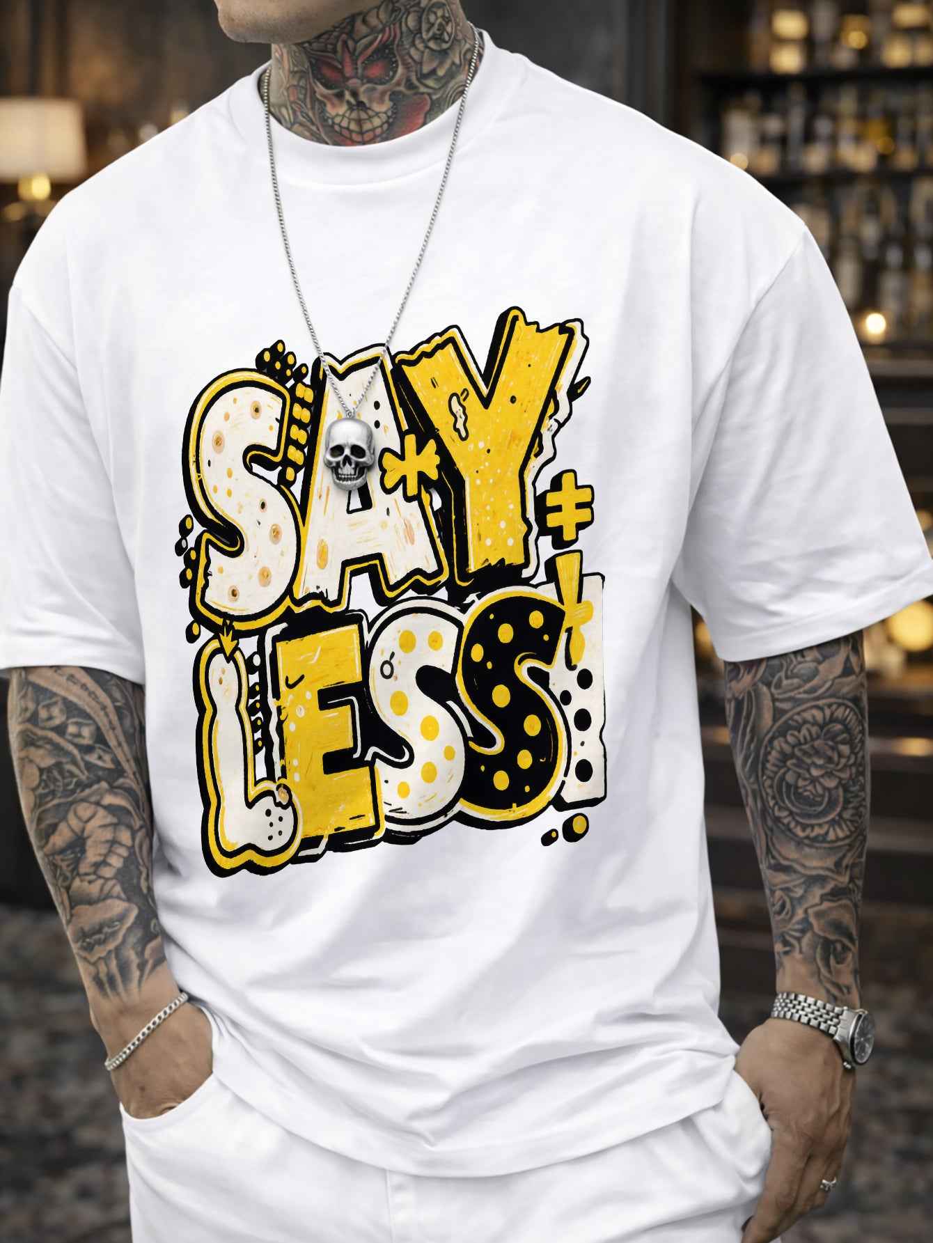 Men's 'SAY LESS' Graphic T-Shirt