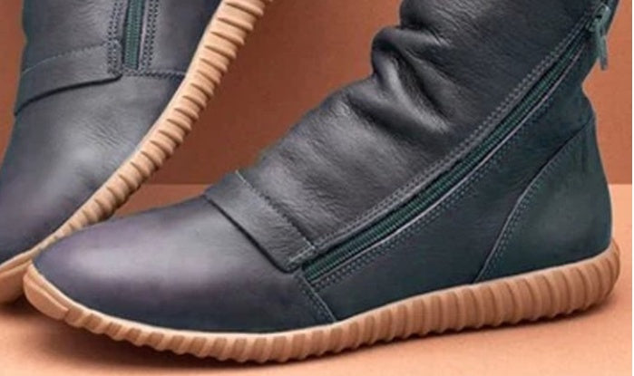 Martin Flat Bottom Side Zipper Boots