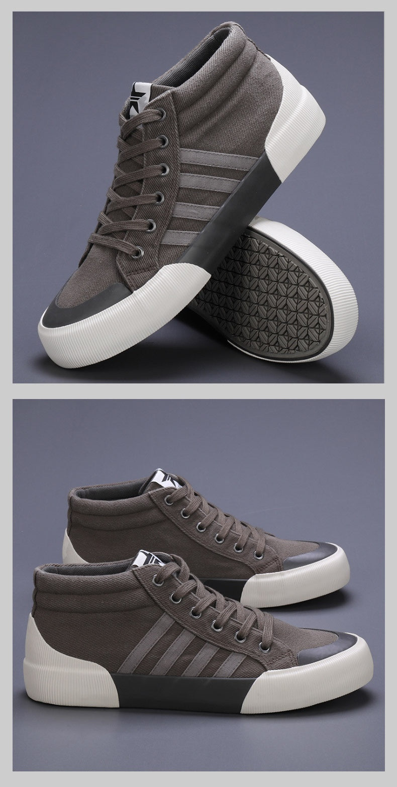 Zapatos de lona de caña alta para hombre