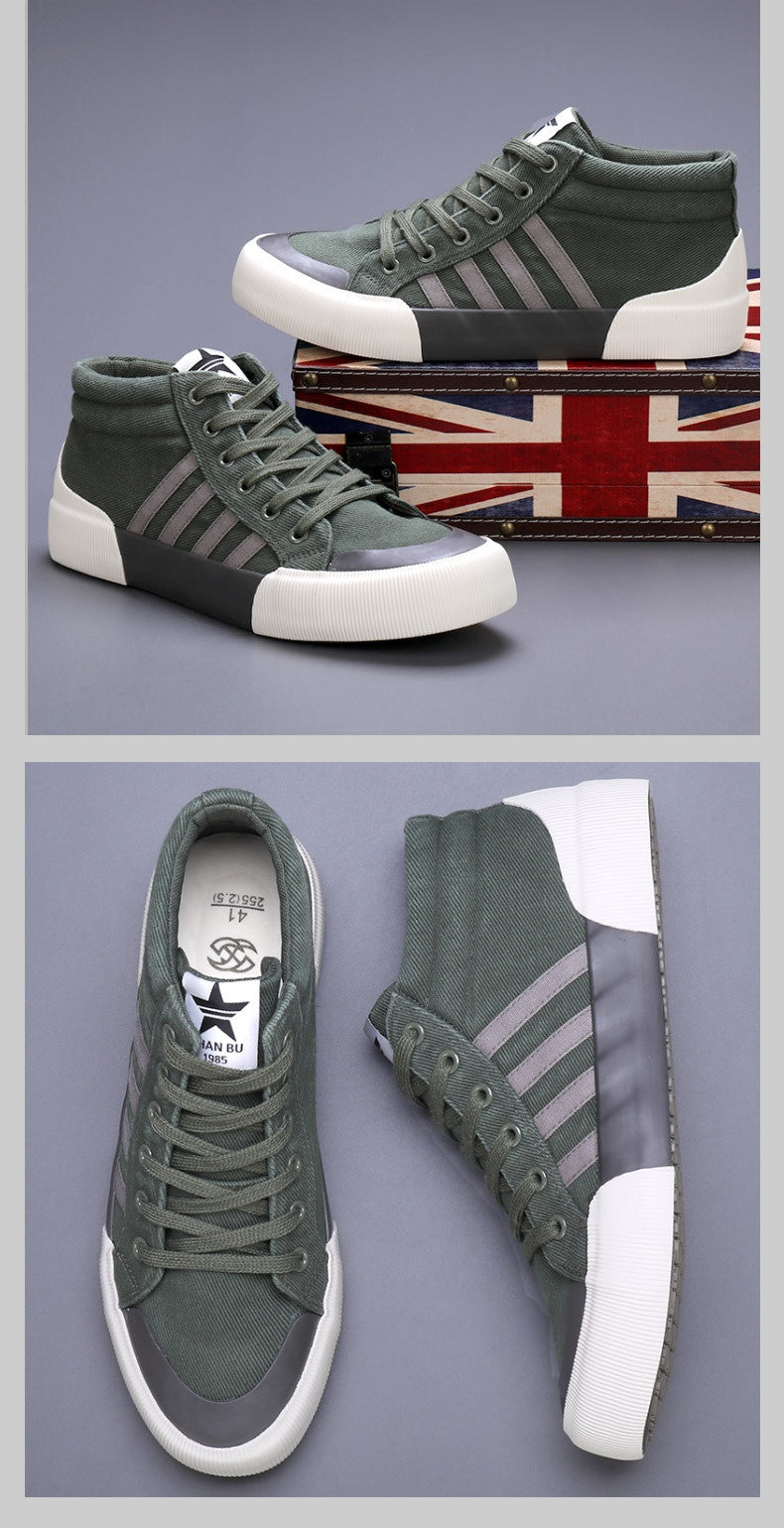 Zapatos de lona de caña alta para hombre