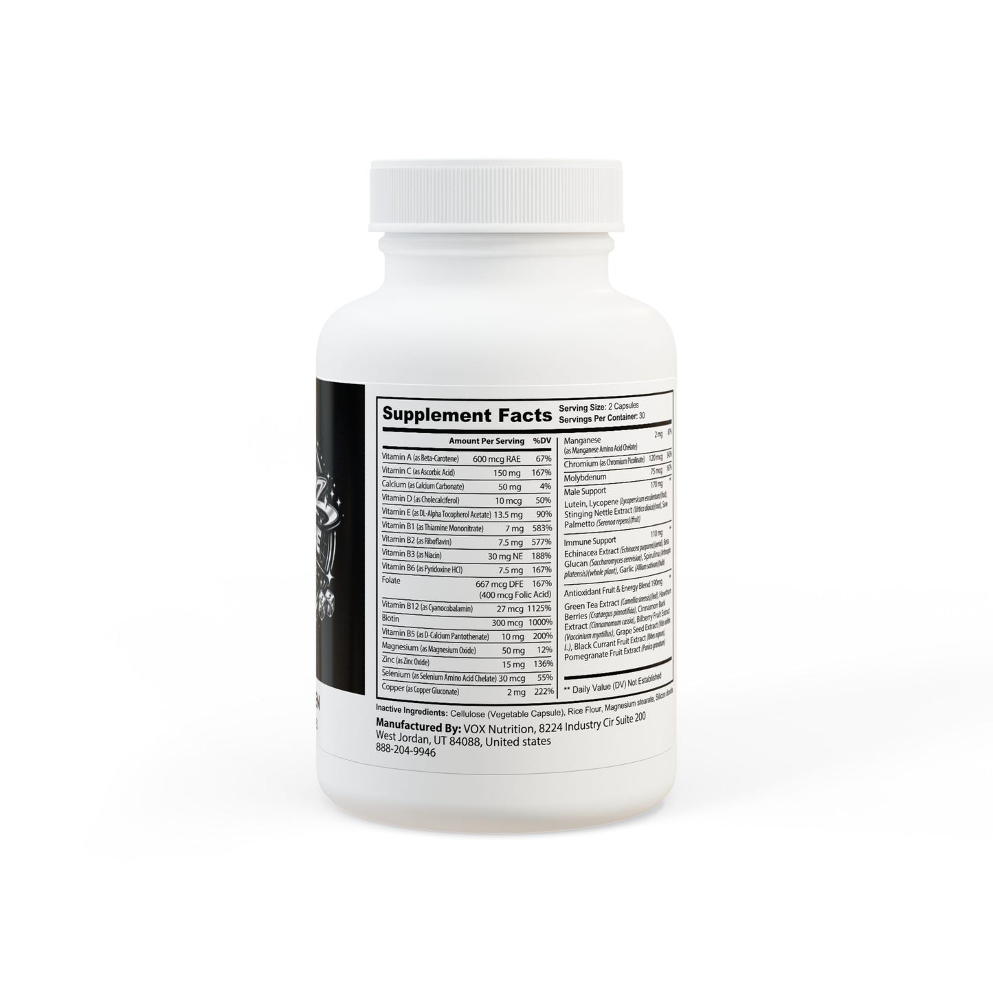 Starz Men's Multivitamin for Men Supplement (60 Capsules)