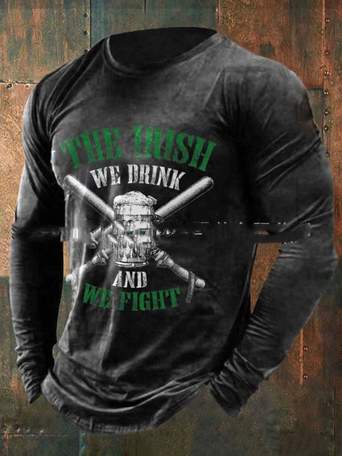 European And American Men's Lucky T-shirt Top