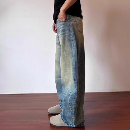 Deconstructed Designed Blue Jeans