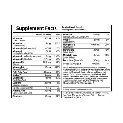 Starz Men's Brain Support Complex Supplement (60 Capsules)