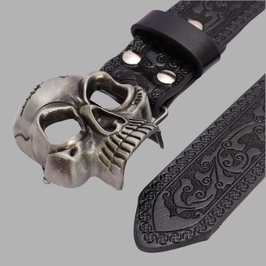 Simple Black Skull Belt