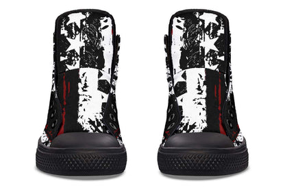 Stars Printed  High-top Canvas Shoes