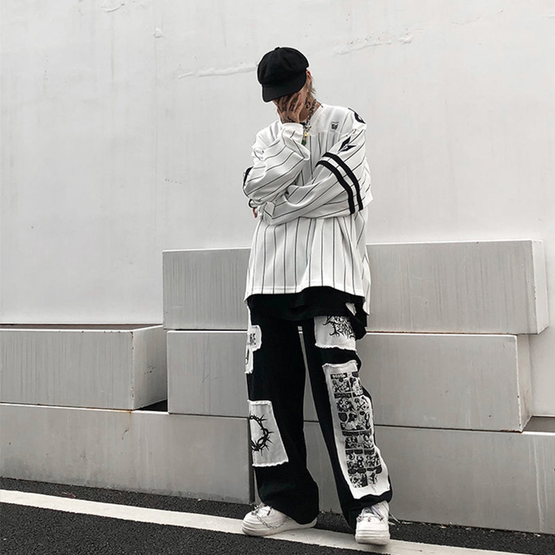 High Street Lazy Straight Long Pants
