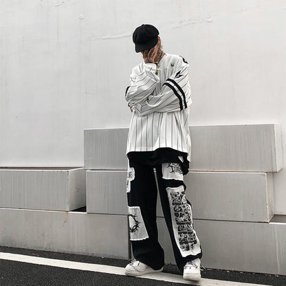 High Street Lazy Straight Long Pants