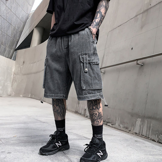 Five-point cargo Jeans Summer Shorts