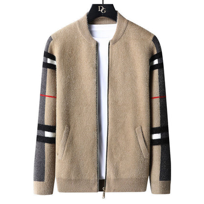 Men's Fleece Business All-match Knit Sweater