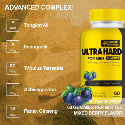 ULTRA HARD Gummies - Male Supplement with Tongkat Ali