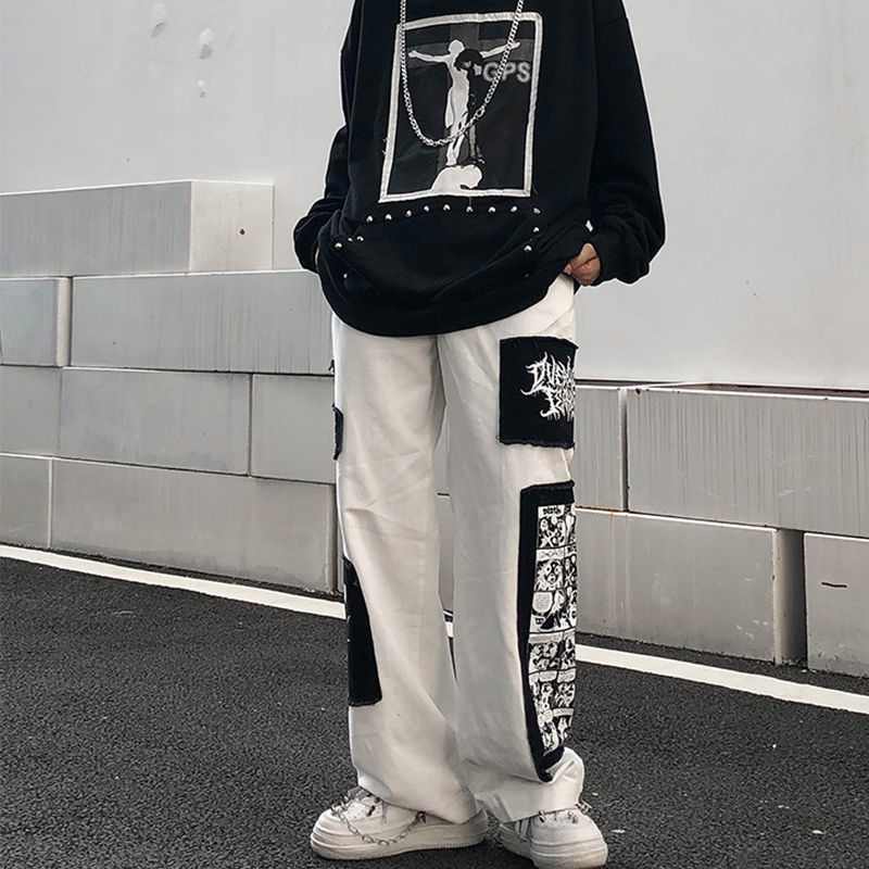 High Street Lazy Straight Long Pants