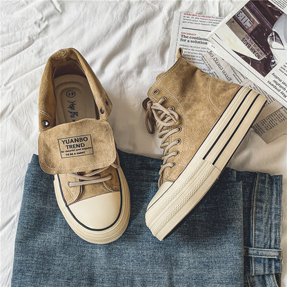 Solid Color Canvas Shoes For Men