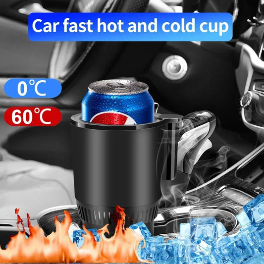 Taza de refrigeración y calefacción para coche con pantalla digital de temperatura de 12 V y 2 en 1