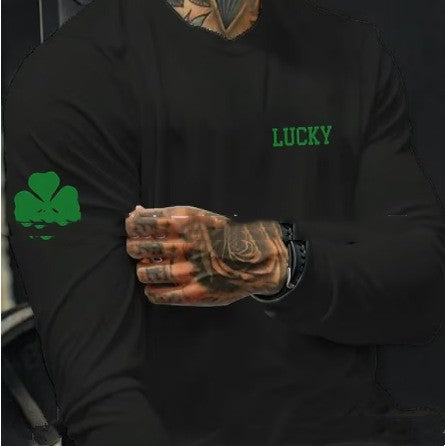 European And American Men's Lucky T-shirt Top