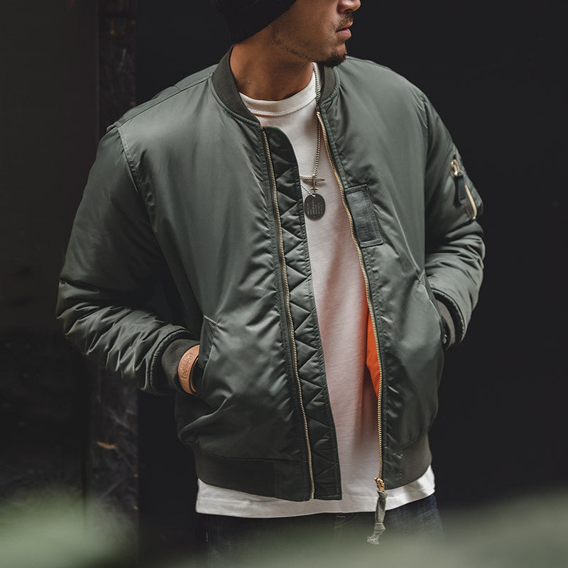 Men's Fashion Short Padded Bomber Jacket