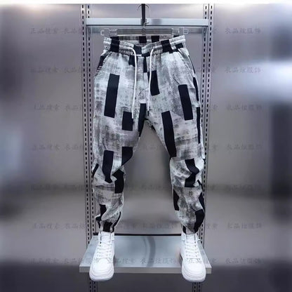 Printing Men Loose Casual Trousers