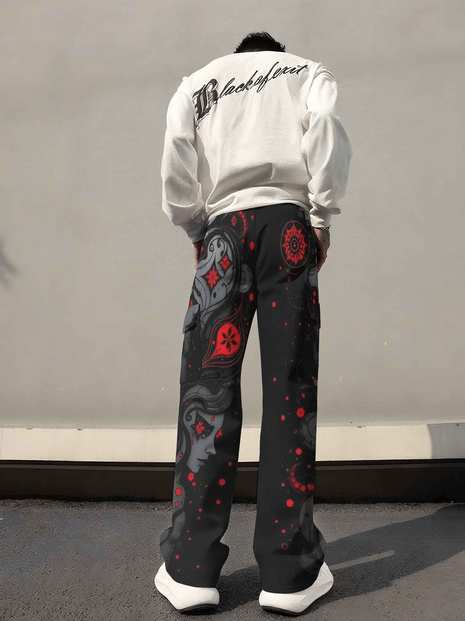 Multiple Pockets Durable Design Printed Pants