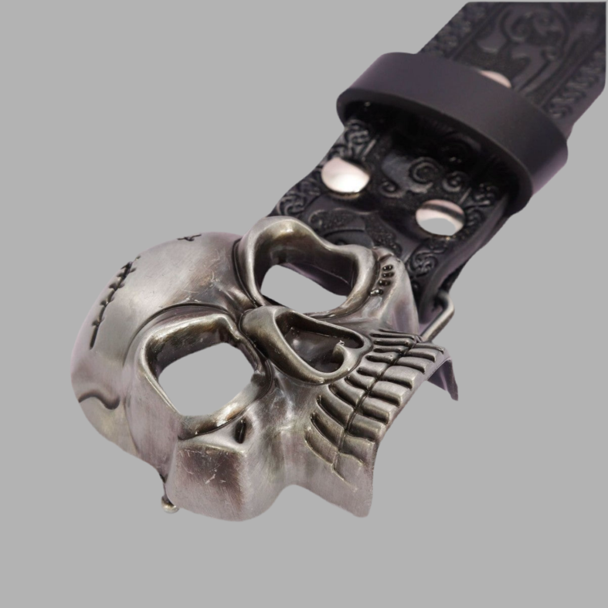 Simple Black Skull Belt