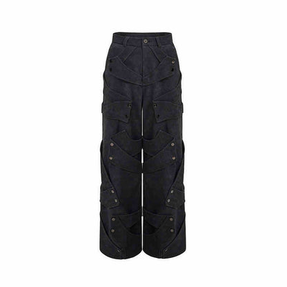 Deconstruction Stitching Designed Heavy Pants
