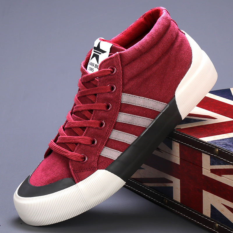Zapatos de lona de caña alta para hombre