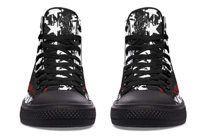 Stars Printed  High-top Canvas Shoes