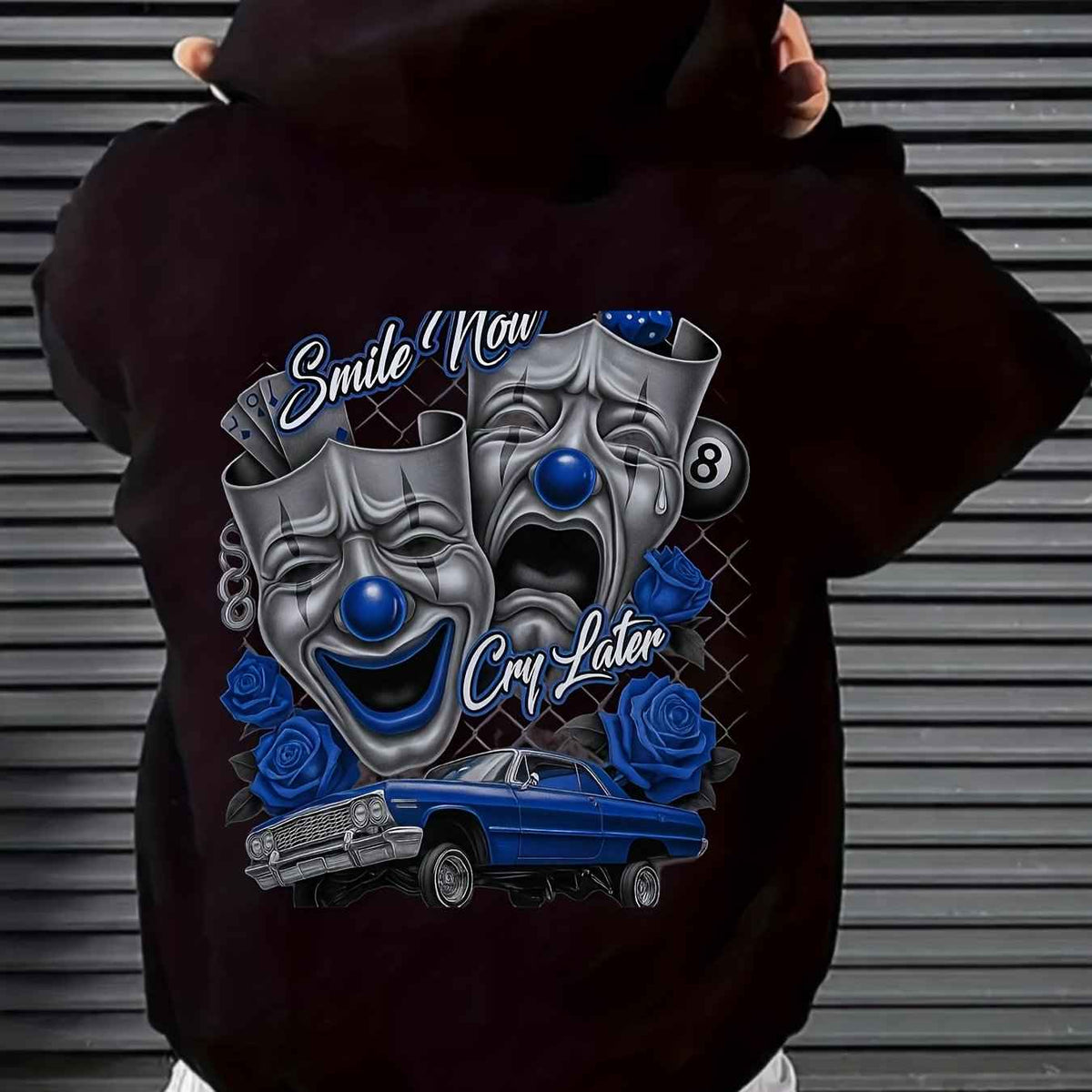 Oversized Humorous Graphic Heavyweight Pullover Hoodie