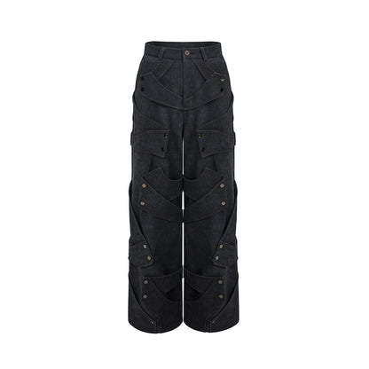 Deconstruction Stitching Designed Heavy Pants