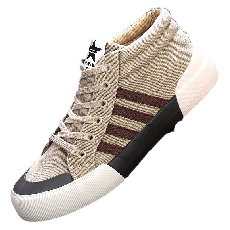 Zapatos de lona de caña alta para hombre